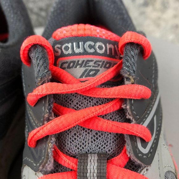 Saucony Women's Size 8 Grid Cohesion 10 Grey Pink Running Sneakers S15333-17 - Picture 5 of 13